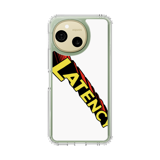 スリムプロテクションケース［ LATENCY - Rock logo - White ］