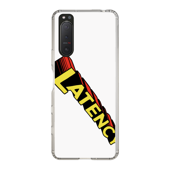 スリムプロテクションケース［ LATENCY - Rock logo - White ］