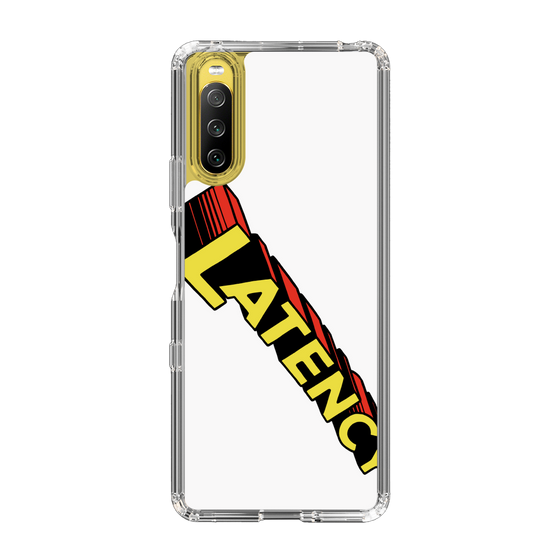 スリムプロテクションケース［ LATENCY - Rock logo - White ］