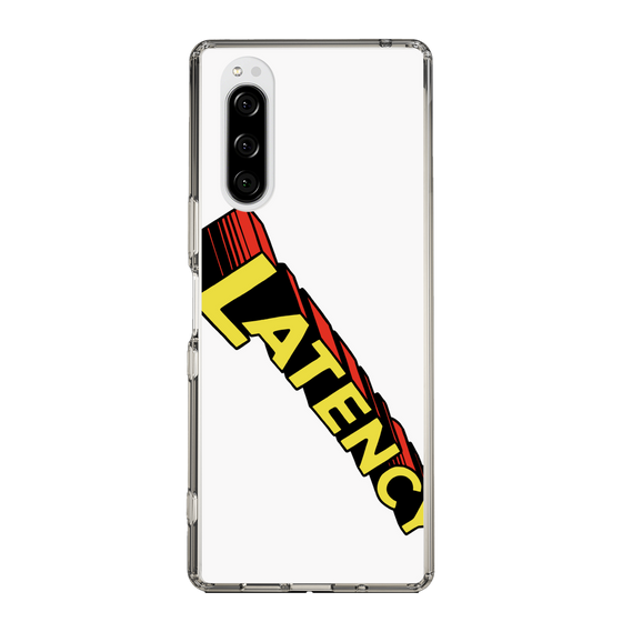 スリムプロテクションケース［ LATENCY - Rock logo - White ］