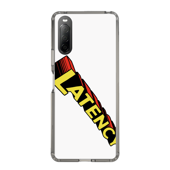 スリムプロテクションケース［ LATENCY - Rock logo - White ］