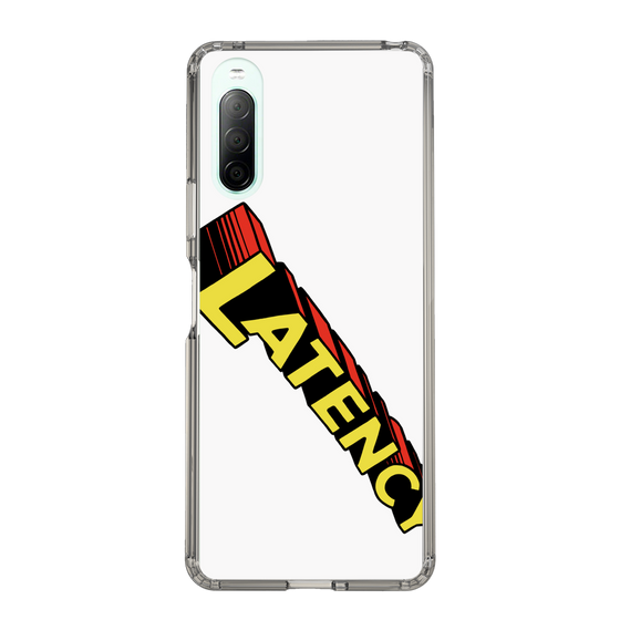 スリムプロテクションケース［ LATENCY - Rock logo - White ］