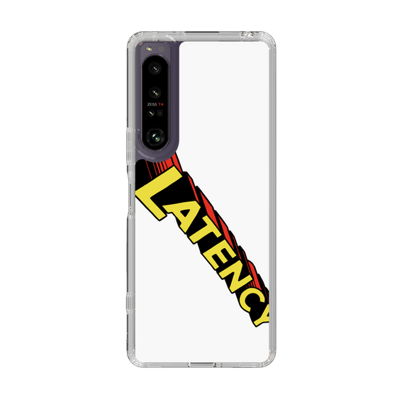 スリムプロテクションケース［ LATENCY - Rock logo - White ］
