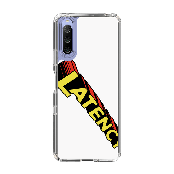 スリムプロテクションケース［ LATENCY - Rock logo - White ］