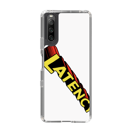 スリムプロテクションケース［ LATENCY - Rock logo - White ］