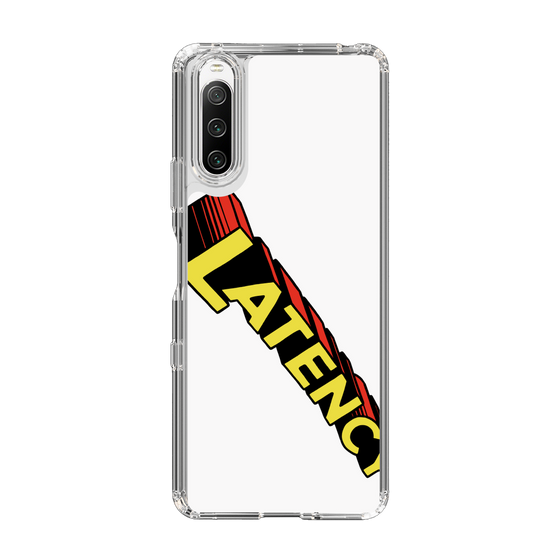 スリムプロテクションケース［ LATENCY - Rock logo - White ］