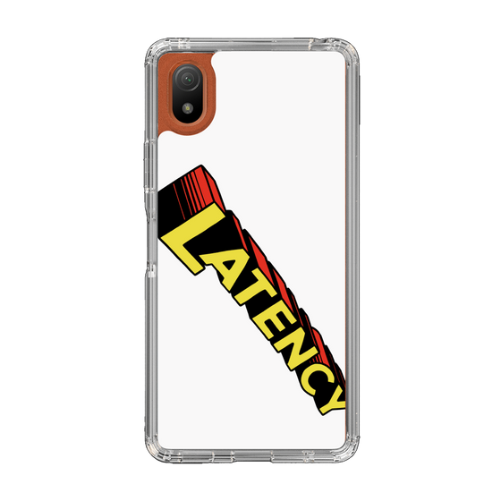 スリムプロテクションケース［ LATENCY - Rock logo - White ］