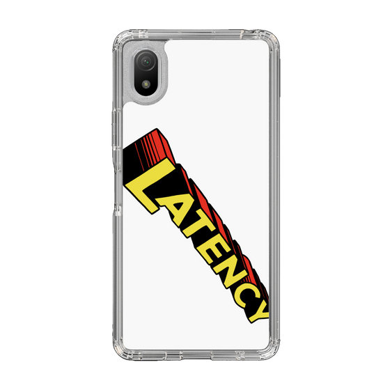 スリムプロテクションケース［ LATENCY - Rock logo - White ］
