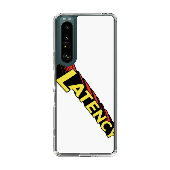 スリムプロテクションケース［ LATENCY - Rock logo - White ］