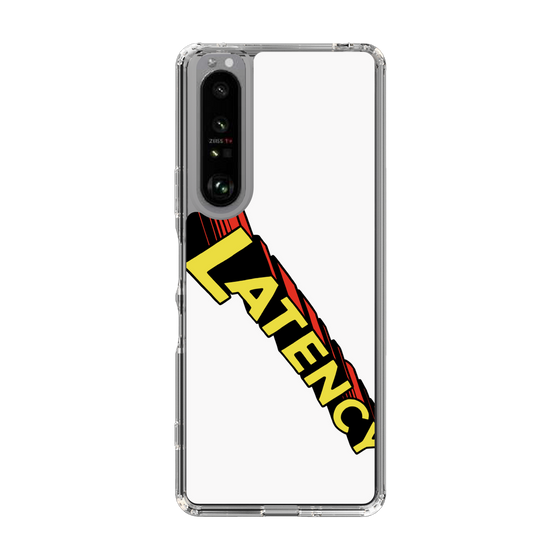 スリムプロテクションケース［ LATENCY - Rock logo - White ］