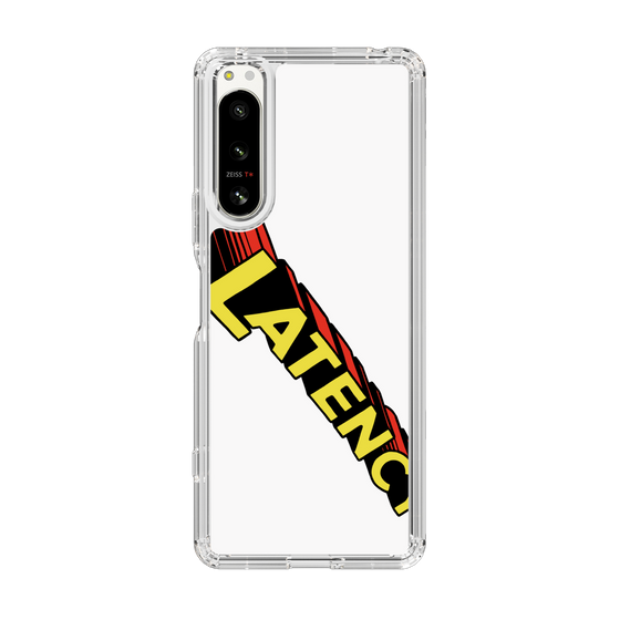 スリムプロテクションケース［ LATENCY - Rock logo - White ］
