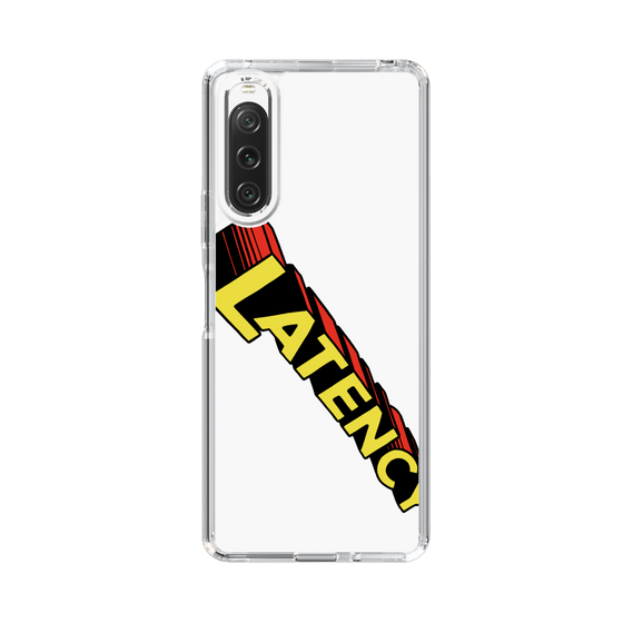 スリムプロテクションケース［ LATENCY - Rock logo - White ］