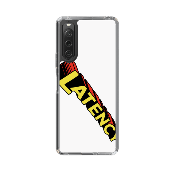 スリムプロテクションケース［ LATENCY - Rock logo - White ］
