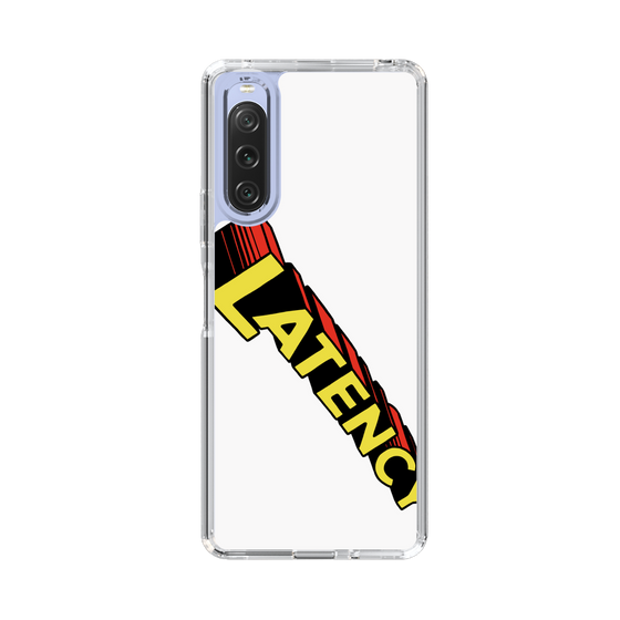 スリムプロテクションケース［ LATENCY - Rock logo - White ］