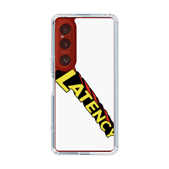 スリムプロテクションケース［ LATENCY - Rock logo - White ］