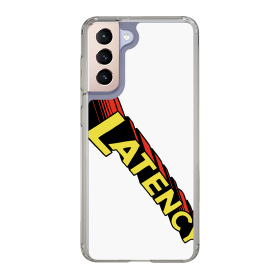 スリムプロテクションケース［ LATENCY - Rock logo - White ］