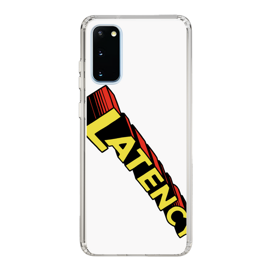 スリムプロテクションケース［ LATENCY - Rock logo - White ］