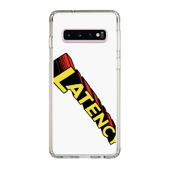 スリムプロテクションケース［ LATENCY - Rock logo - White ］