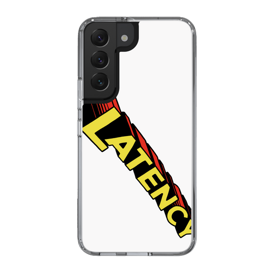 スリムプロテクションケース［ LATENCY - Rock logo - White ］