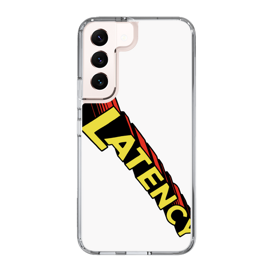 スリムプロテクションケース［ LATENCY - Rock logo - White ］