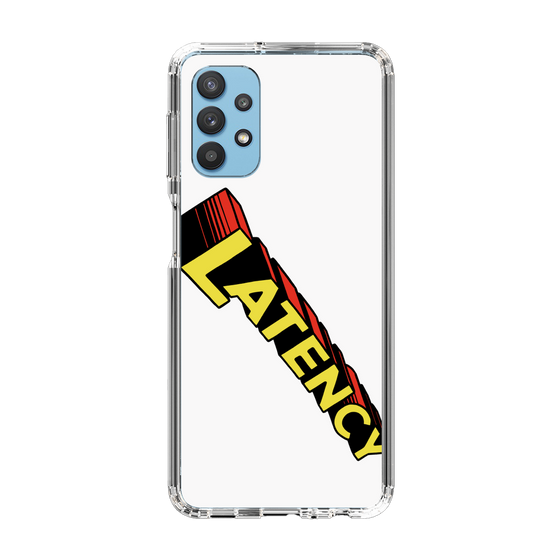 スリムプロテクションケース［ LATENCY - Rock logo - White ］