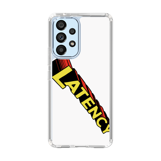 スリムプロテクションケース［ LATENCY - Rock logo - White ］