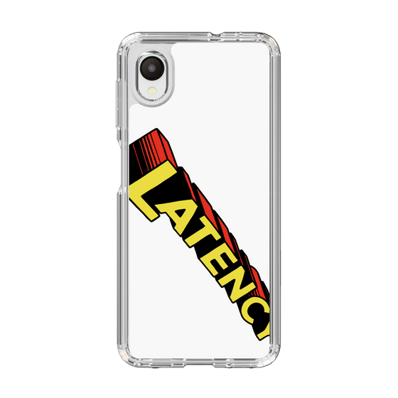 スリムプロテクションケース［ LATENCY - Rock logo - White ］