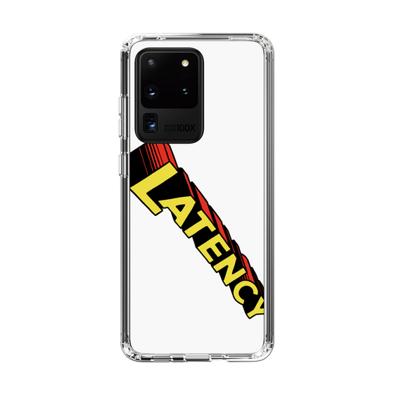 スリムプロテクションケース［ LATENCY - Rock logo - White ］