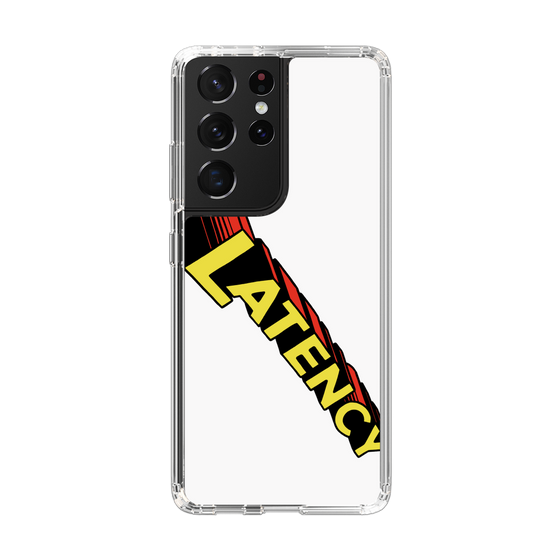 スリムプロテクションケース［ LATENCY - Rock logo - White ］