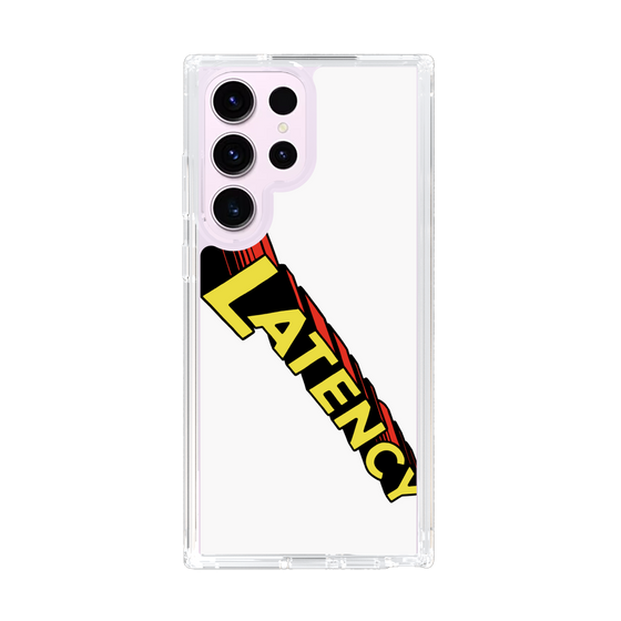 スリムプロテクションケース［ LATENCY - Rock logo - White ］