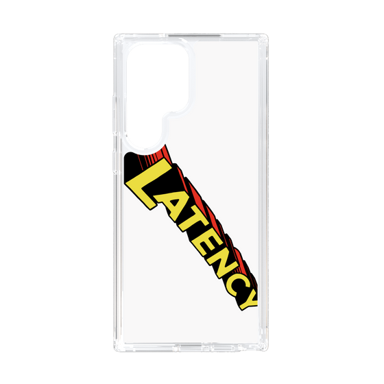 スリムプロテクションケース［ LATENCY - Rock logo - White ］