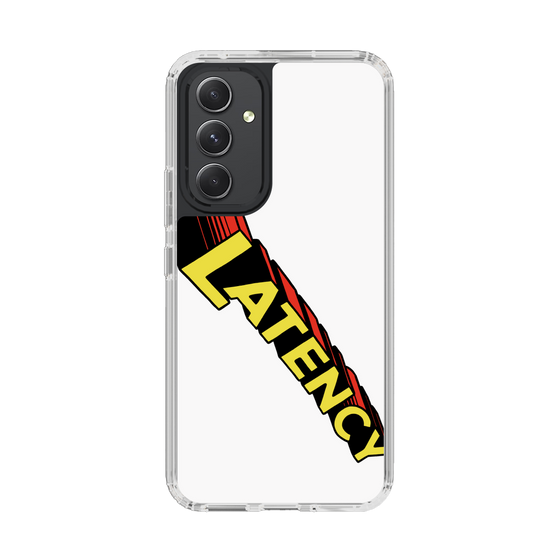 スリムプロテクションケース［ LATENCY - Rock logo - White ］