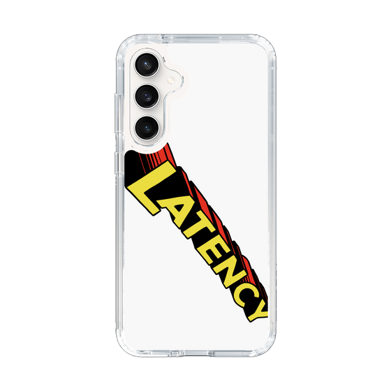 スリムプロテクションケース［ LATENCY - Rock logo - White ］