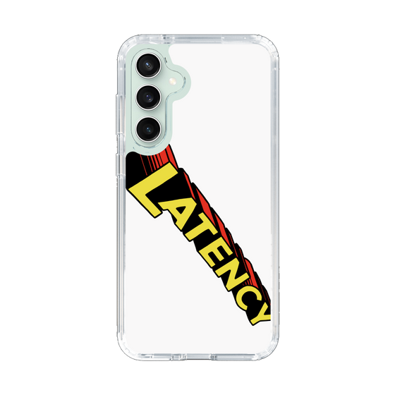 スリムプロテクションケース［ LATENCY - Rock logo - White ］