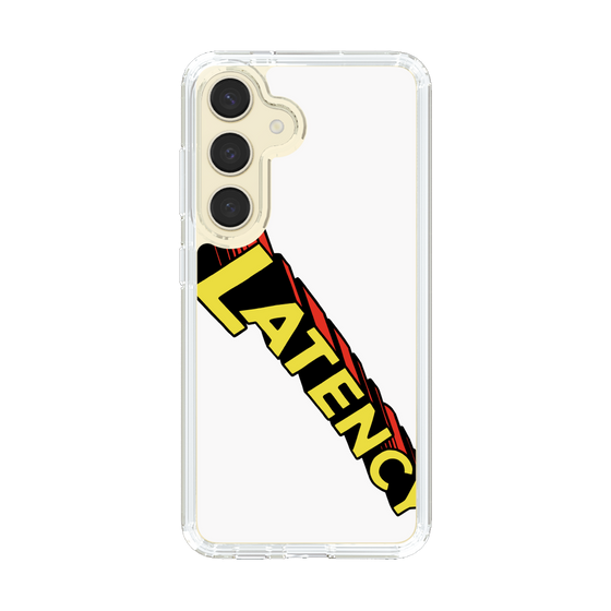 スリムプロテクションケース［ LATENCY - Rock logo - White ］