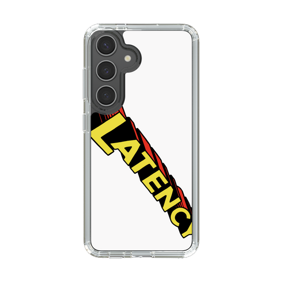 スリムプロテクションケース［ LATENCY - Rock logo - White ］