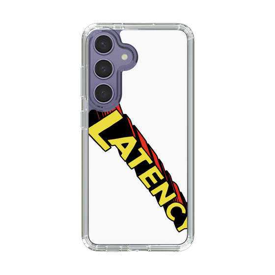 スリムプロテクションケース［ LATENCY - Rock logo - White ］