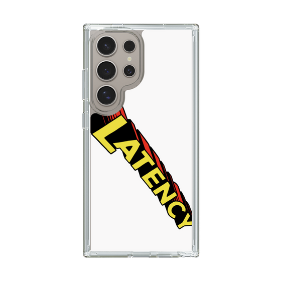 スリムプロテクションケース［ LATENCY - Rock logo - White ］