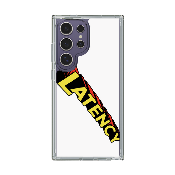 スリムプロテクションケース［ LATENCY - Rock logo - White ］