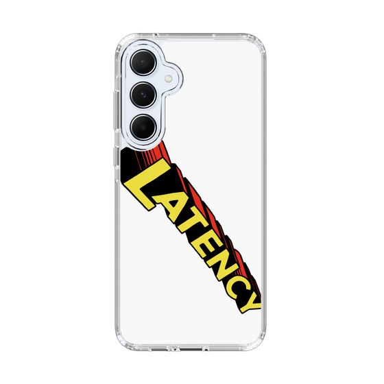 スリムプロテクションケース［ LATENCY - Rock logo - White ］