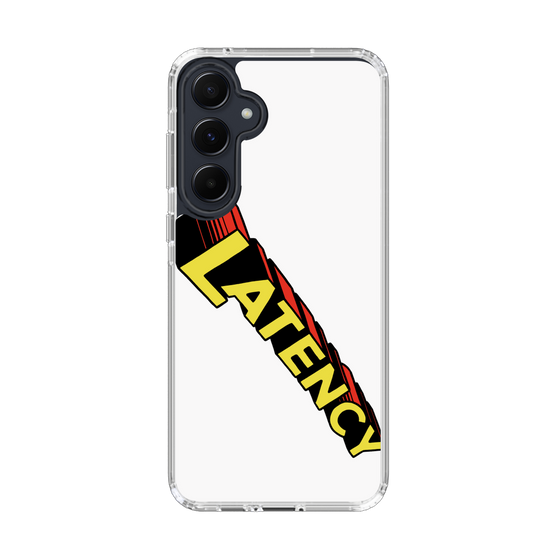 スリムプロテクションケース［ LATENCY - Rock logo - White ］