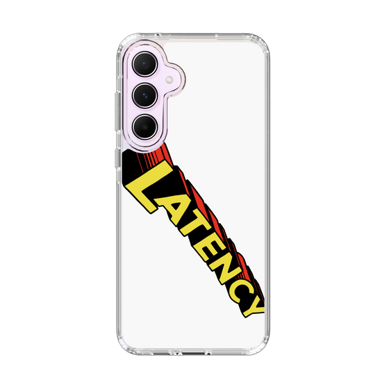 スリムプロテクションケース［ LATENCY - Rock logo - White ］
