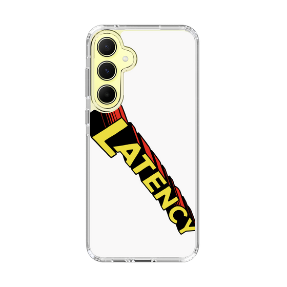 スリムプロテクションケース［ LATENCY - Rock logo - White ］