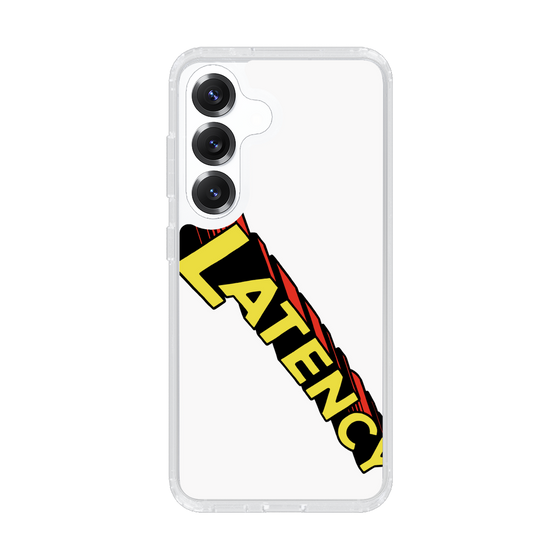 スリムプロテクションケース［ LATENCY - Rock logo - White ］