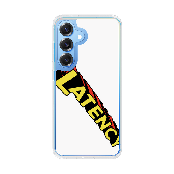 スリムプロテクションケース［ LATENCY - Rock logo - White ］