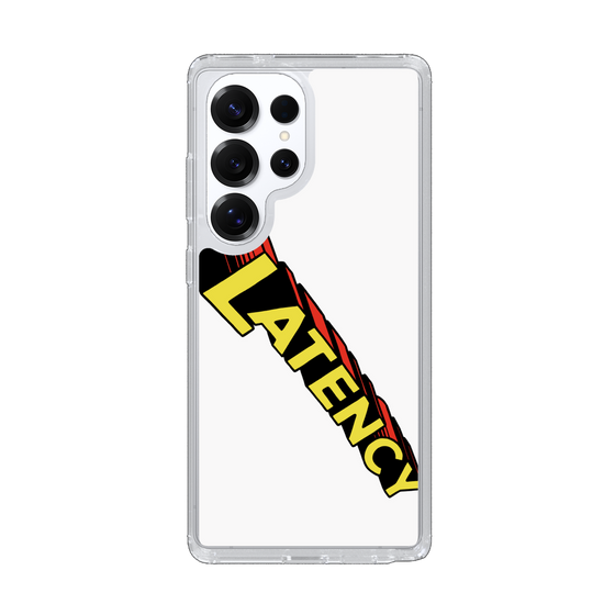 スリムプロテクションケース［ LATENCY - Rock logo - White ］