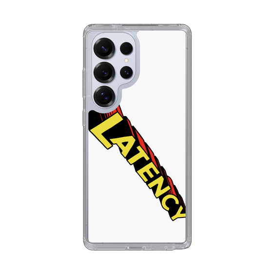 スリムプロテクションケース［ LATENCY - Rock logo - White ］