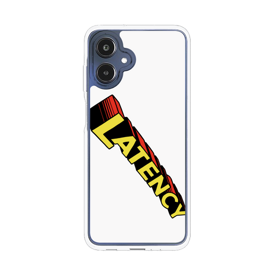 スリムプロテクションケース［ LATENCY - Rock logo - White ］