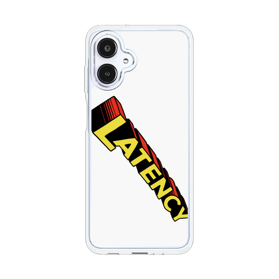 スリムプロテクションケース［ LATENCY - Rock logo - White ］