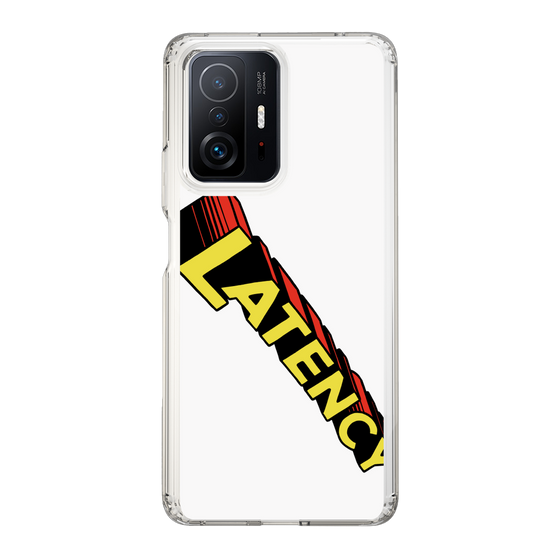 スリムプロテクションケース［ LATENCY - Rock logo - White ］